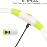 GlowSafe LED-Hondhalsband – Oplaadbaar USB-veiligheidslicht
