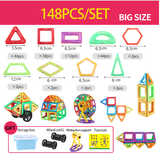 Magnetische Bouwstenen voor Kinderen – Leer Speelgoed met 118/148 Onderdelen