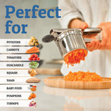 Perfecte Aardappelpuree: Zware RVS Aardappelstamper