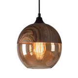 Stijlvolle Scandinavische Plafondlamp van Hout - NordLuna
