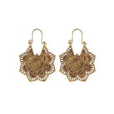 Gouden/Zilveren Lotus-Mandala-Oorbellen – Isolde