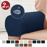 Stretch Armleuninghoezen – Spandex Hoezen voor Stoelen & Fauteuils, Set van 2, Bordeaux