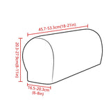 Stretch Armleuninghoezen – Spandex Hoezen voor Stoelen & Fauteuils, Set van 2, Bordeaux