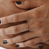 Gouden Ring met Kleurrijke Stenen – Solene