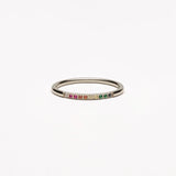 Gouden Ring met Kleurrijke Stenen – Solene