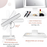 LED Make-up Spiegel met Drievoudige Verlichting - Clara