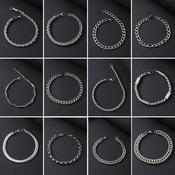 UrbanSteel Armbandenset – Stoer en Trendy voor Heren