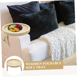 Praktisch Bamboe Dienblad – Compact en Handig voor Bank en Bed