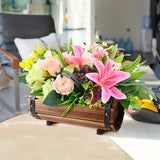 Vintage Houten Bloembak Set – Stoere Eyecatcher voor Binnen en Buiten