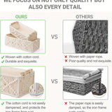 Set van 2 Handgemaakte Macramé Opbergmanden – Boho Chic Voor Een Stijlvolle Opruiming