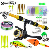 1,8m Telescopische Hengelset met Spinning Reel en Complete Accessoires