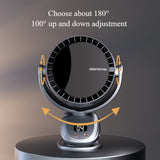 Draagbare Bladloze Ventilator met Digitaal Display – Stille en Oplaadbare Koeling voor Binnen en Buiten