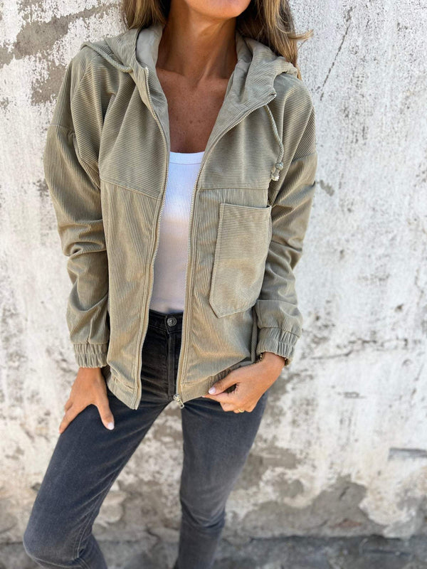 Casual Dames Hoodie met Capuchon en Rits – Noemi