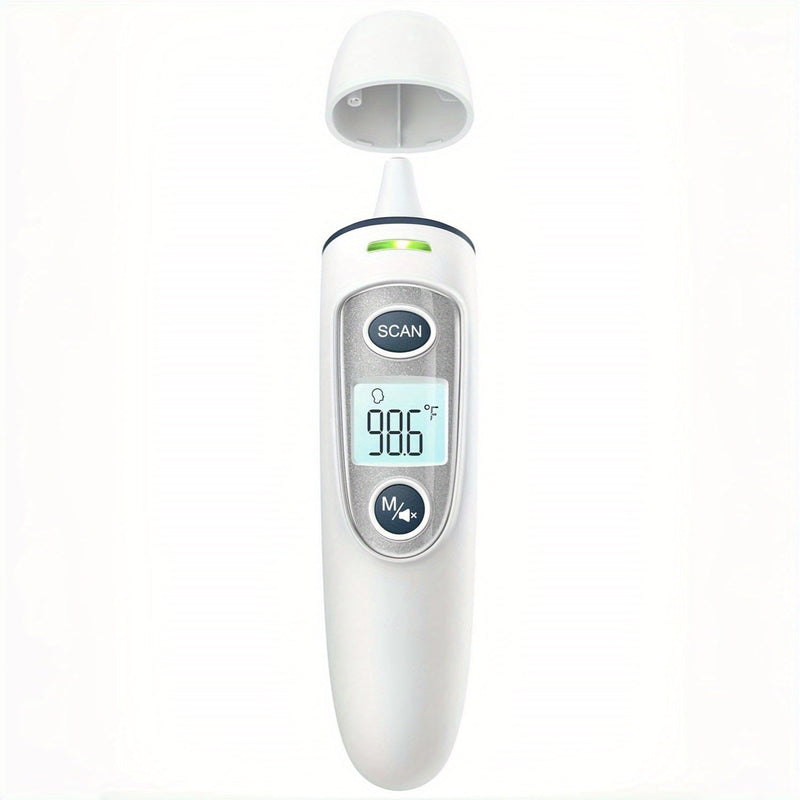 2-in-1 Digitale Thermometer met Snelle 1-Seconde Meting – Geschikt voor Voorhoofd en Oor