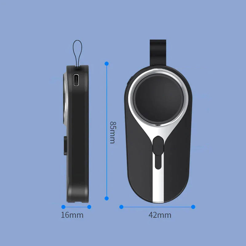 Compacte draadloze oplaadclip - Handige & draagbare stroomvoorziening