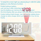 Digitale Spiegel Wekker met Projectie – Groot LED Display en Multifunctionele Alarmfunctie