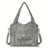 Vintage-Stijl Vegan Leren Schoudertas - Marivelle