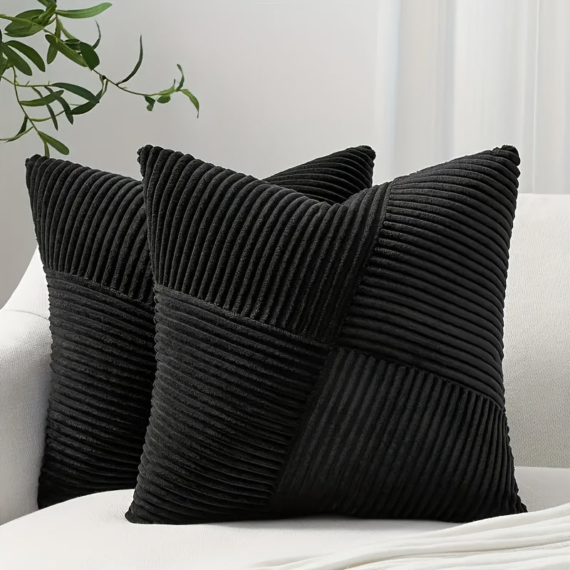 2-delige Bohemian Stijl Corduroy Kussenhoezen – Zacht en Stijlvol voor Sofa en Bed