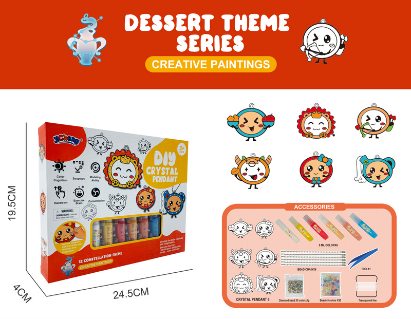 DIY-Kreativset met Kristallen voor Kinderen – 1 kopen, 1 gratis