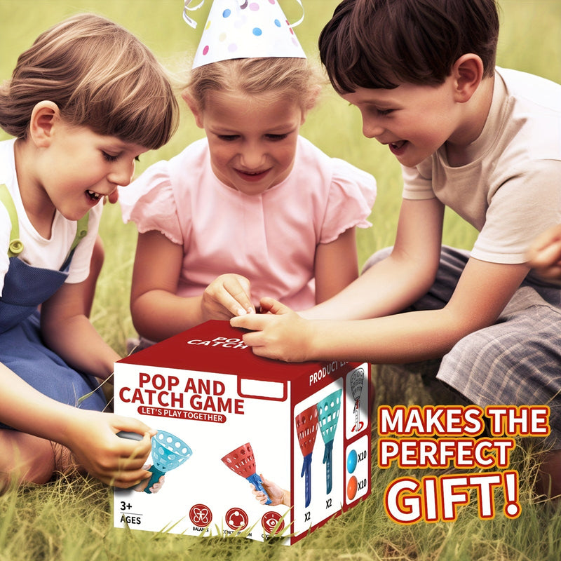 Pop en Catch Balspel - Leuke en Actieve Buitenactiviteit voor Kinderen