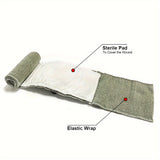 Elastische EHBO-Bandage met Steriele Wonden Pad – Universeel Geschikt voor Outdoor en Thuisgebruik