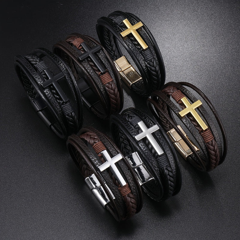 Spirituele Leren Armband - Voor de Moderne Man