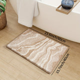 Fluffy Flocking Badmat – Absorberend en Zacht voor Badkamer of Keuken