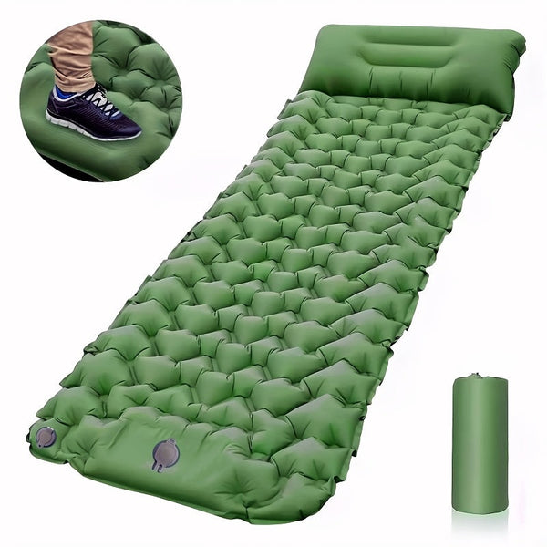 AirRest Opblaasbaar Campingmatras – Lichtgewicht, Comfortabel en Compact