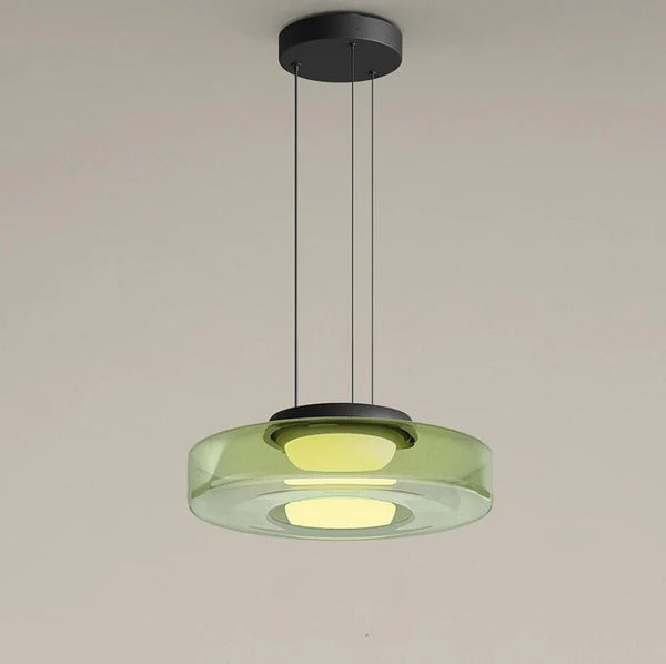 Glaspendellamp in Bauhaus-stijl