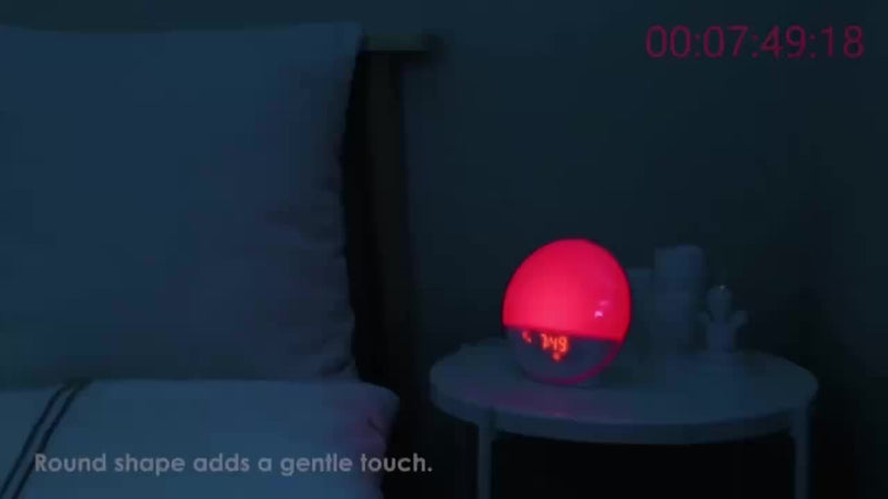 Halo Light Digitale Wekker – Zonsopgang Wecker met USB Voeding en Dubbelen Alarmfunctie