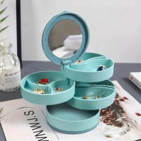 Draaibare Sieraden Opbergdoos (4 Lagen)