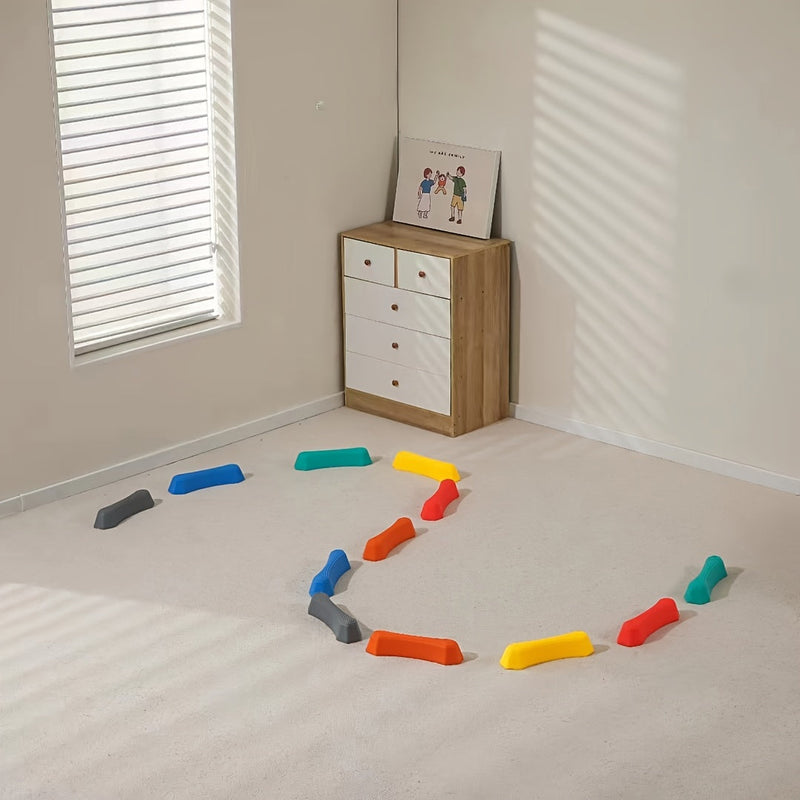 Educatieve Balansblokken Set voor Kinderen – Kleurrijke Stepping Stones voor Binnen en Buiten