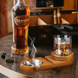 Creatieve Sigaren Asbak en Whiskey Glas Tray - Het Perfecte Vaderdag Cadeau of Relatiegeschenk