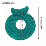 Opblaasbare Zwembad Float in Zeemeermin Schaal – Ergonomisch Ontwerp met Kussen