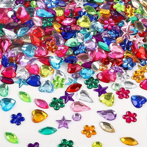 Decoratieve Acryl Steentjes Set – Ideaal voor Feesten en DIY Projecten