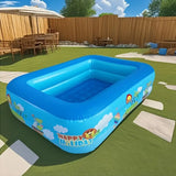 Ocean Splash Opblaasbare Kinderzwembad – Dikke PVC voor Tuinplezier