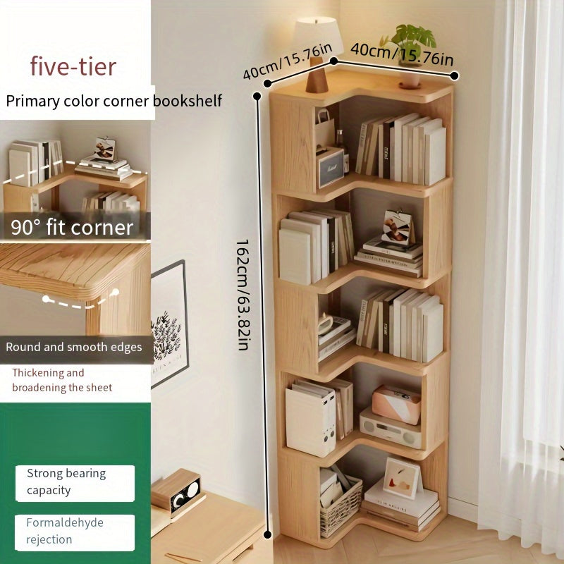 CornerWood Massief Houten Hoekkast – Compact en Praktisch