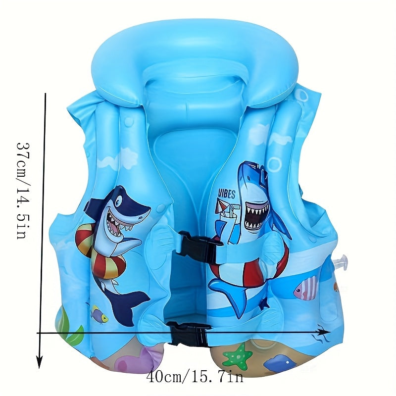 Kinder Zwemvest met Haaienprint – Comfortabel & Veilig voor Zwemplezier in het Water