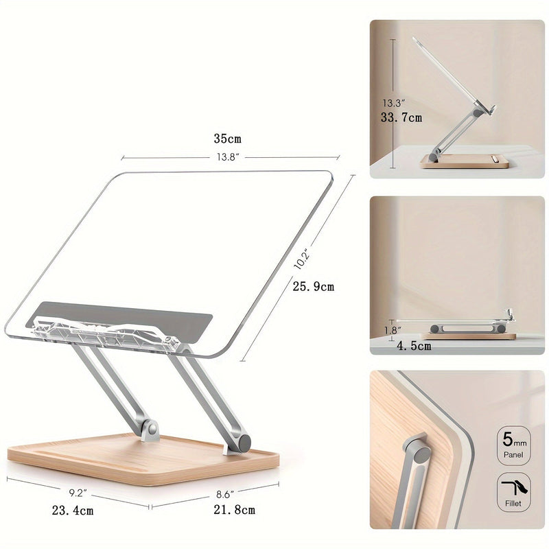 Ergonomische Acryl Leesstandaard – Verstelbaar en Stijlvol