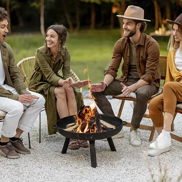 Gietijzeren Vuurschaal – Ideaal voor Barbecue, Kamperen en Tuinverlichting