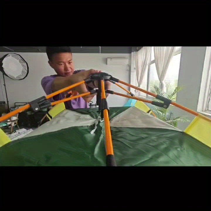 Snelle Opzet 4-Persoons Camping Tent – Ademend en Winddicht Schuilplaats