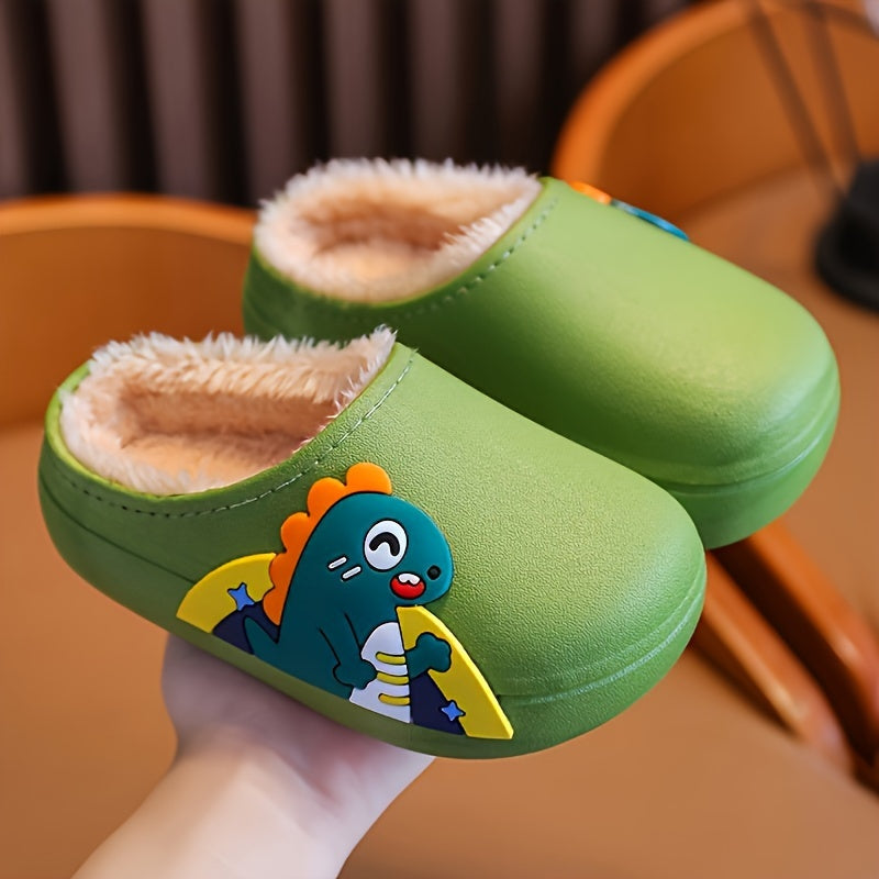 Schattige Dino Slippers voor Baby's - Warm en Comfortabel