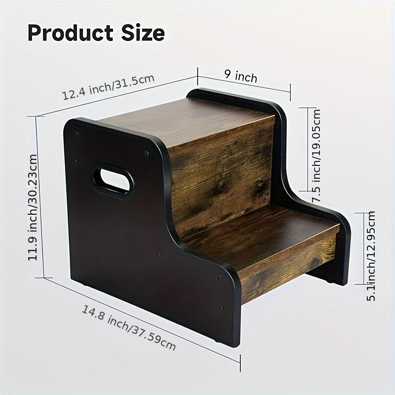 Rustieke Houten Stapelstoel - Voor Gemak en Veiligheid