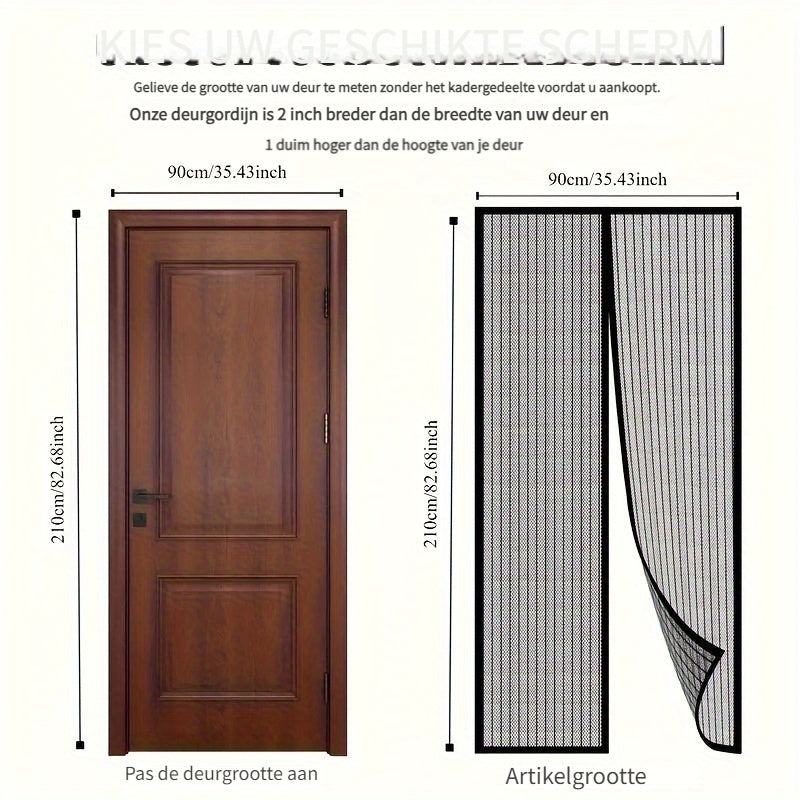 Magnetisch Gaasgordijn – Frisse Lucht Zonder Insecten