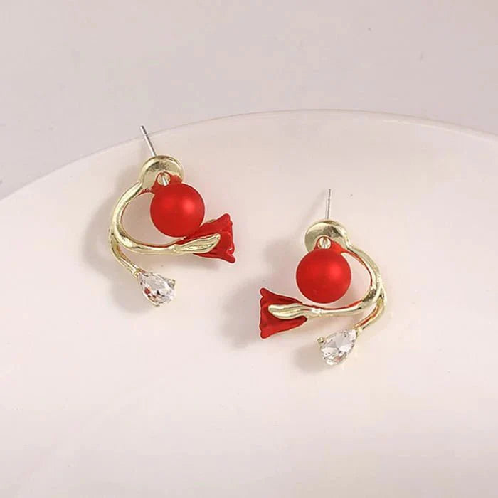 TulipElegance | Verfraai je stijl met elegante bloemenoorbellen!