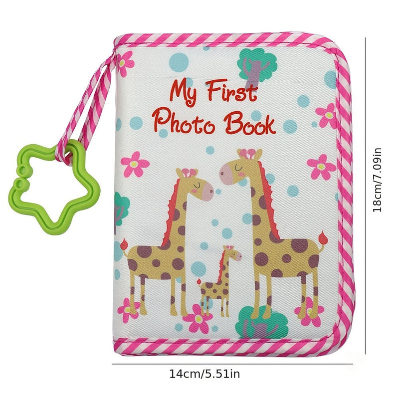 Giraffe Themed Fotoalbum – Duurzaam Herinneringenboek voor Baby's Eerste Foto's