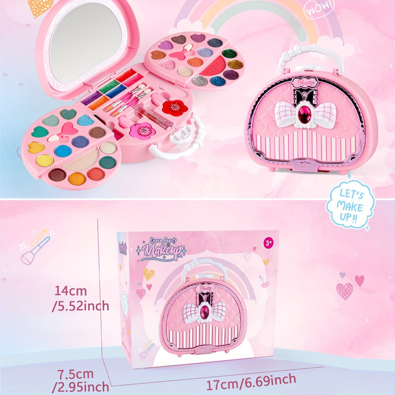 Make-up Set voor Meisjes met Cosmetische Tas - Prachtig Cadeau voor Jouw Kleine Prinses