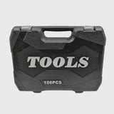 108-delig ratelsleutelset van chroom-vanadium – TorqueMaster
