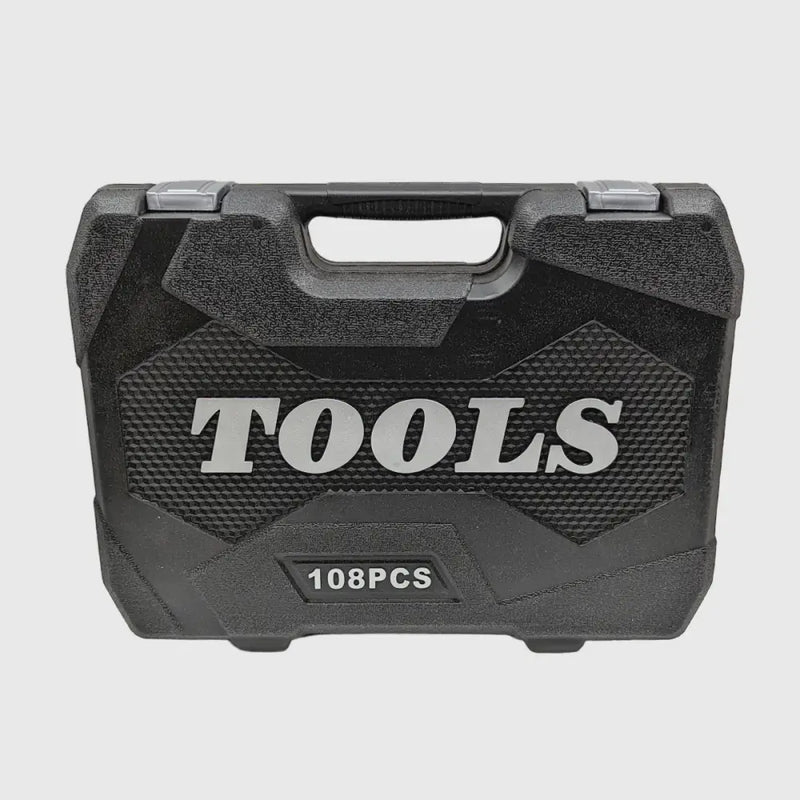 108-delig ratelsleutelset van chroom-vanadium – TorqueMaster