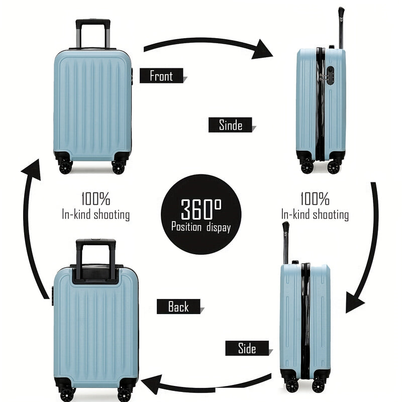Stijlvolle Reiskoffer met 4 Wielen – Compact en Stevig voor Wereldse Avonturen